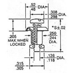 CAMLOC FASTENER 2600-3S