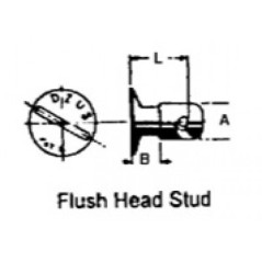 FJ3-40 CAD FLUSH HEAD STUD