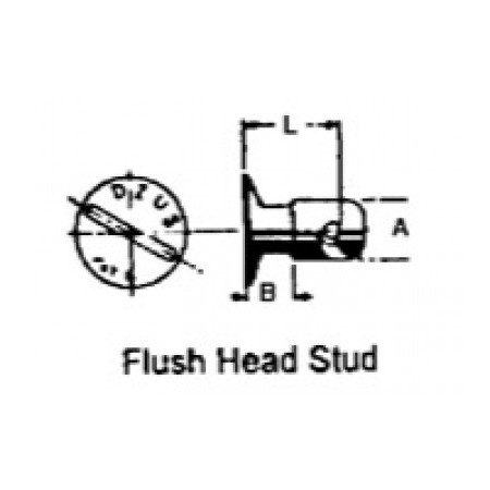 FJ4-40SS DZUS FLUSH HEAD STUD