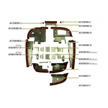 BAFFLE AF1250100-18 CESSNA 206