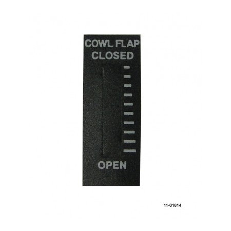 RAC COWL FLAP LABEL SMALL FOR RP3 INDICATOR