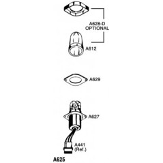 WHELEN A627 FLASH TUBE ASSY