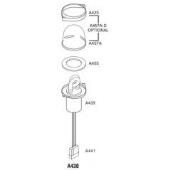 WHELEN A457AD SHLD LENS ASSY