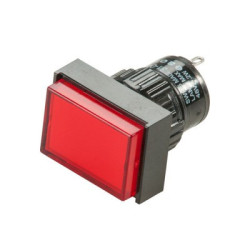 LIGHTED INDICATOR 12VDC RED