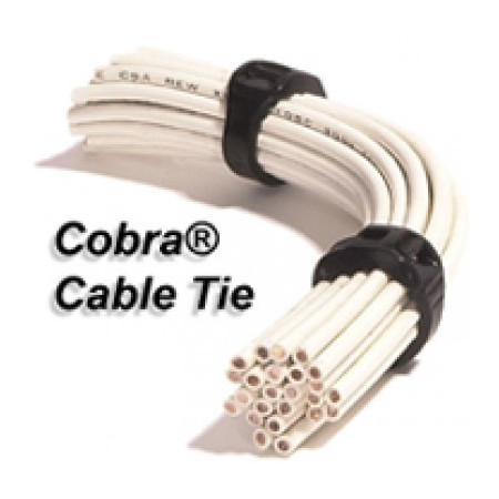COBRA CABLE TIES 7,5" 50LB BLACK (PKG OF 1000