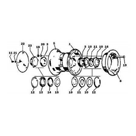 CLEV OUTER WHEEL HALF ASSY