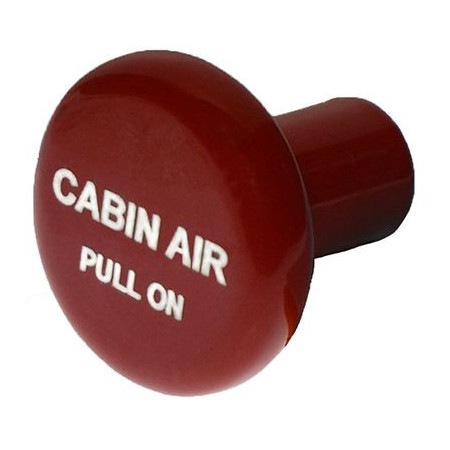 KNOB Round Red Cabin Air 6277RA