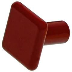 KNOB Square Red 6489R