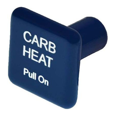 KNOB Square Blue Carb Heat 6489LB