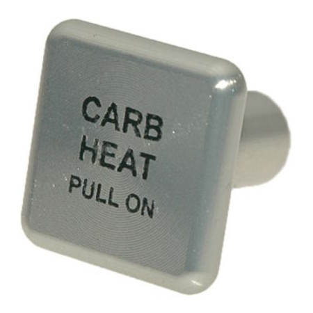 KNOB Square Clear Carb Heat 6489CB
