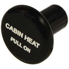 KNOB Round Black Cabin Heat...