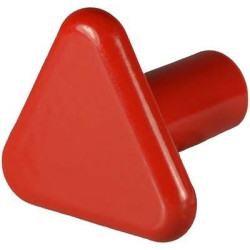 KNOB Triangle Red 6512R