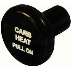 KNOB Round Black Carb Heat...