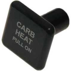 KNOB Square Black Carb Heat...