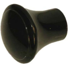 KNOB Round Black Polished...