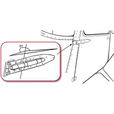 HINGE HALF Upper Left Aft Subassembly MC0511238-7