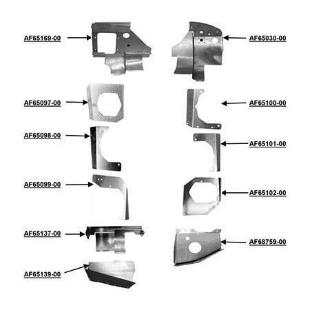 ENGINE BAFFLE KIT Powder Coat PA28235-PCBK