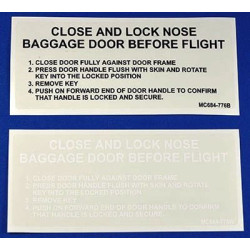KIT Piper Baggage Door Lock...