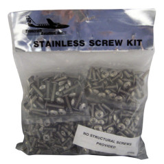 INDIVIDUAL AIRPLANE EXTERIOR SCREW AND WASHER KITS FOR PIPER J-3