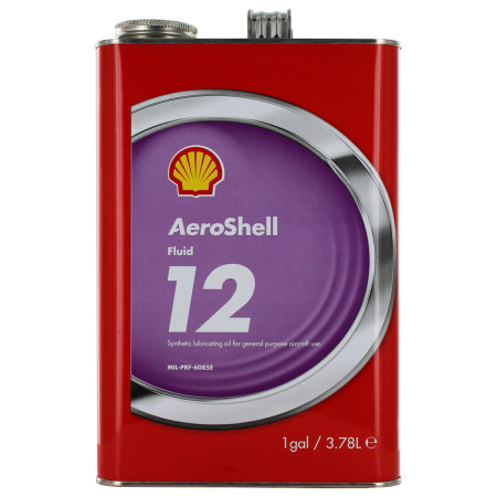 AEROSHELL FLUID 12, SYNTHETIC ESTER OIL, CAN 1 GAL