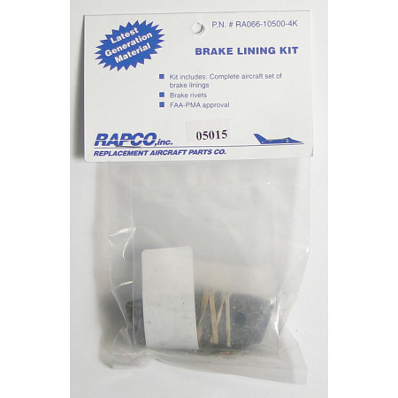 RAPCO RA66-105-4K BRAKE LINING KIT - 4 PACK