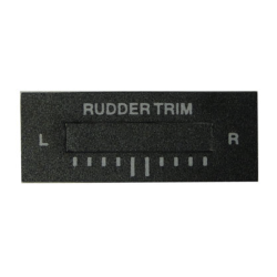 RAC RUDDER TRIM LABEL SMALL...