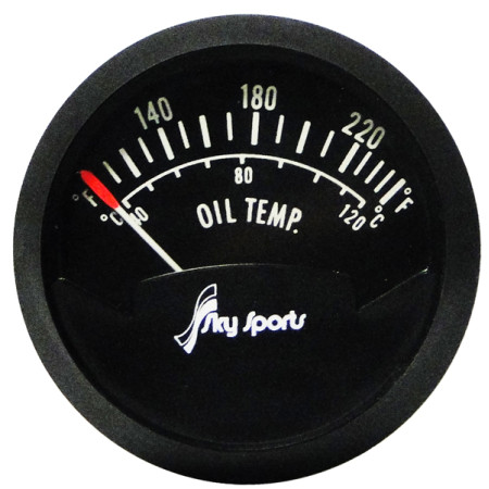 WESTACH 2" ROUND OIL TEMP GAUGE 100-260F 2C9-2