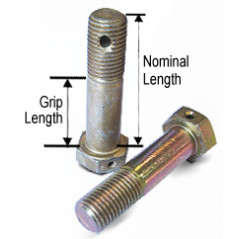 BOLT UNDRILLED AN6-12A