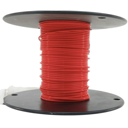 Unshielded Wire 18GA RED WIRE M22759/16-18-2 (x100ft)