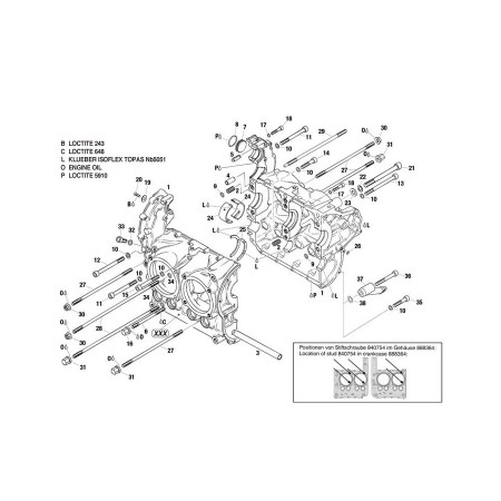 2477 CRANKCASE (up to crankcase S/N:27811) ROTAX 912UL
