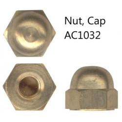 NUT CAP AC832 SOLID BRASS