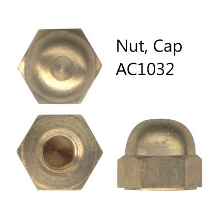 NUT CAP AC832 SOLID BRASS